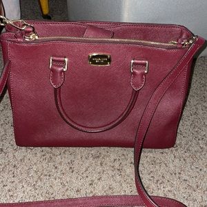 Michael kors burgundy purse